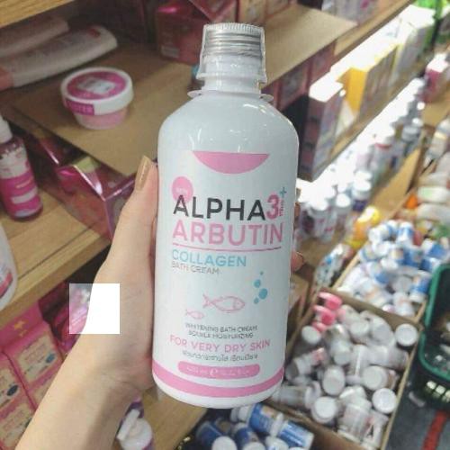 Sữa tắm trằng alpha arbutin thai .