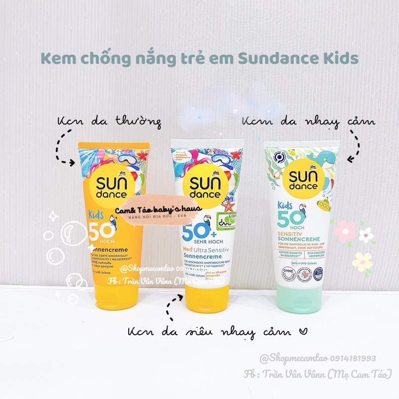 Sundance Kids - Kem chống nắng trẻ em Sundance Kids LSF 50 cho bé da nhạy cảm - 100ml