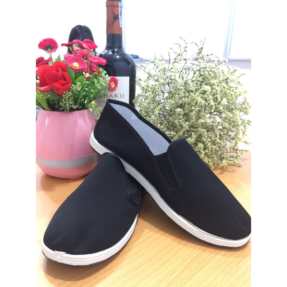 Giày lười nam chất vải mềm thoáng chân dễ phối đồ phong cách trẻ trung  1511 đen shop19k | BigBuy360 - bigbuy360.vn