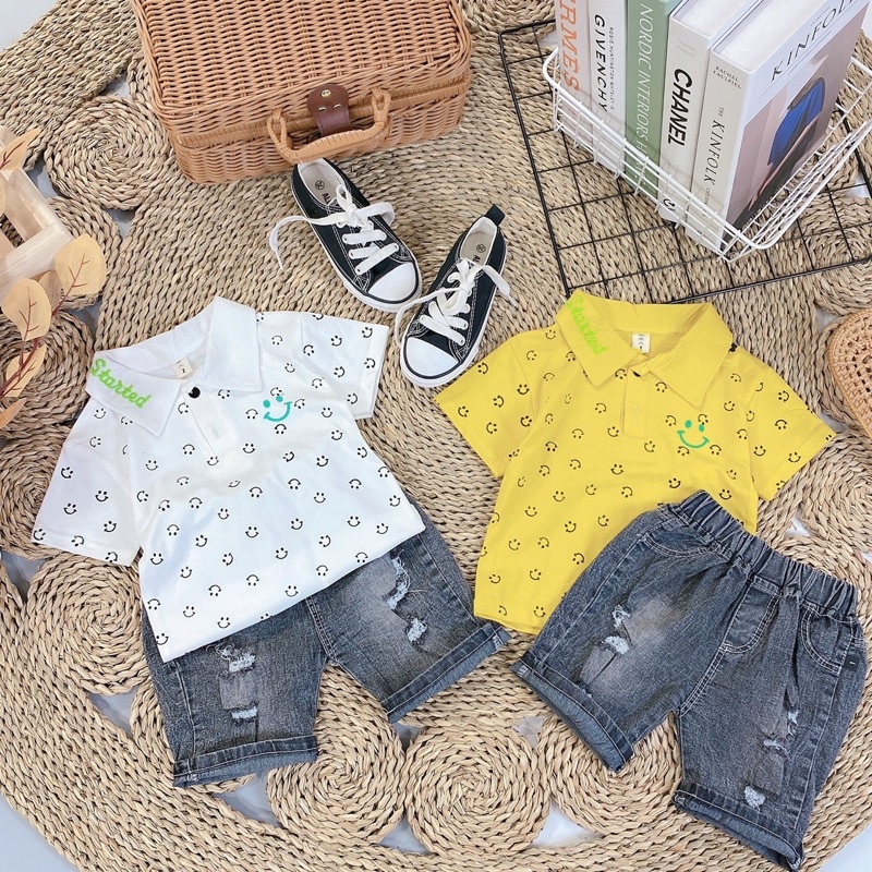 Bộ quần jean siêu đẹp cho bé