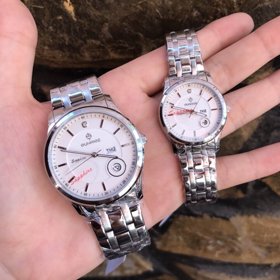 Đồng hồ Đôi SUNRISE dm782swa Cao cấp