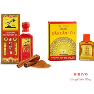 Combo Dầu Gió Dân Tộc 7ml + Dầu Hồng Hoa Hiệu Cây Búa 35ml