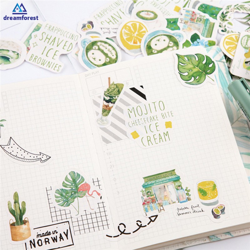 Set 46 miếng dán trang trí sổ tay album phong cách nữ tính | BigBuy360 - bigbuy360.vn