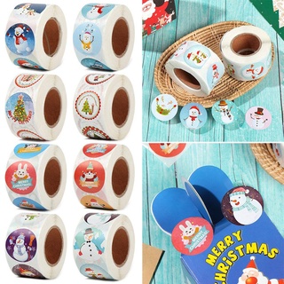 Cuộn 500 Nhãn Dán Trang Trí Giáng Sinh Độc Đáo