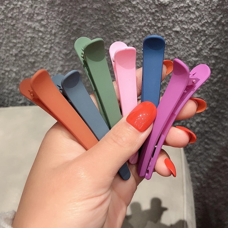 Kẹp tóc acrylic màu kẹo đơn giản phong cách Hàn Quốc cho nữ