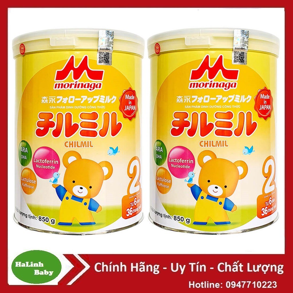 Combo 2 Lon Sữa Morinaga số 2 850g Chính Hãng [Date 12/2022]