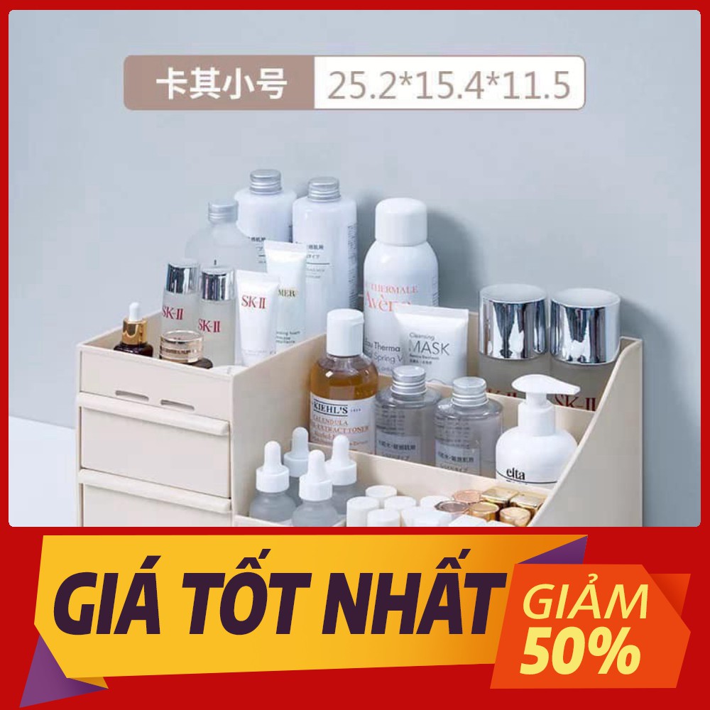 Kệ mỹ phẩm nhựa đa năng nhiều ngăn siêu tiện dụng và thẩm mĩ.