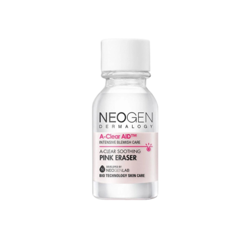 Tinh Chất Chấm Mụn 2 Lớp, Xẹp Mụn Sau 4H Neogen Dermalogy A - Clear Aid Soothing Pink Eraser 0.5Oz / 15ml