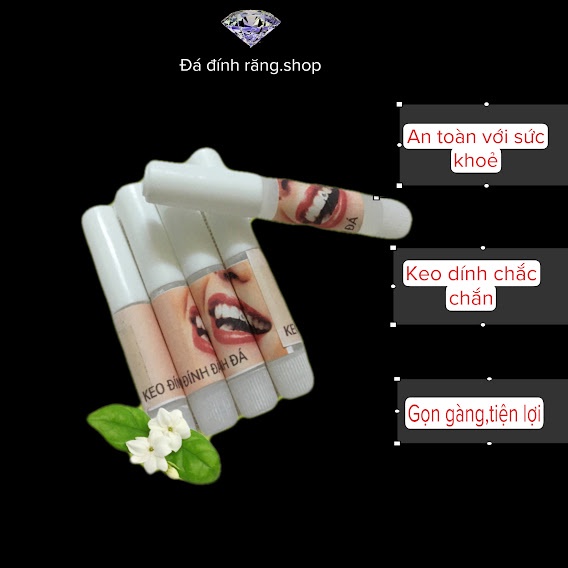 Keo đính đá răng gel gắn đá răng 2ml siêu chắc