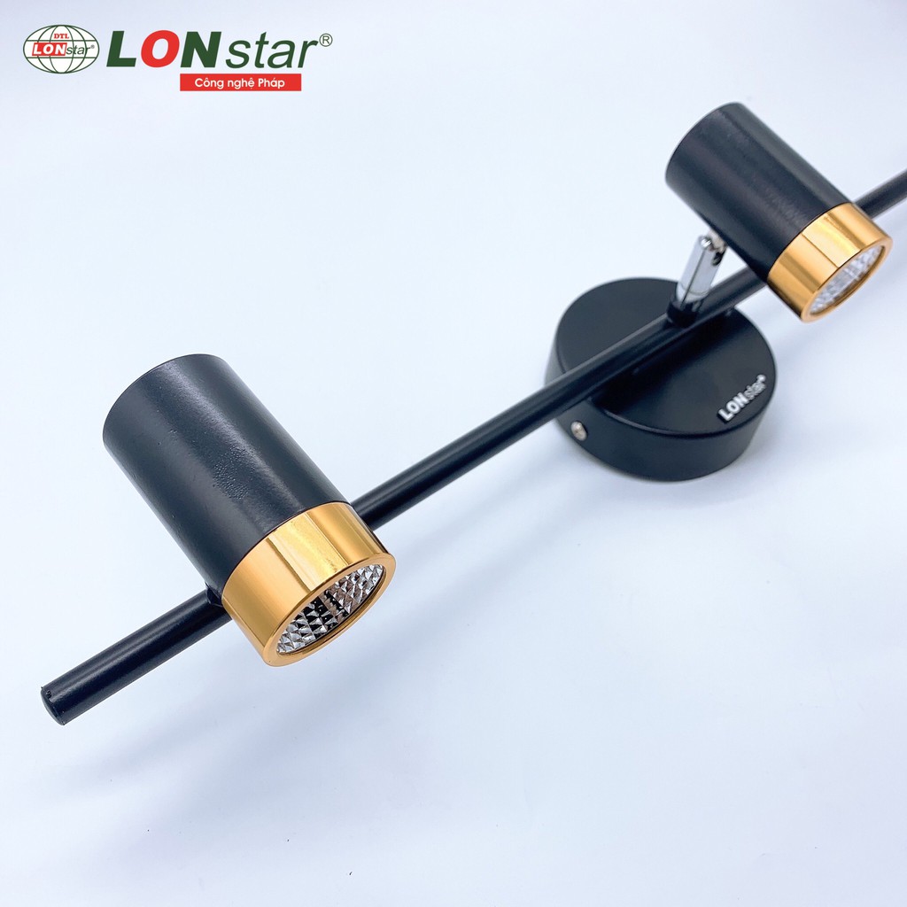 Đèn soi tranh, Đèn rọi gương LONstar 3 bóng mắt led COB 5W cực sáng ,điều chỉnh được góc chiếu 3268/3