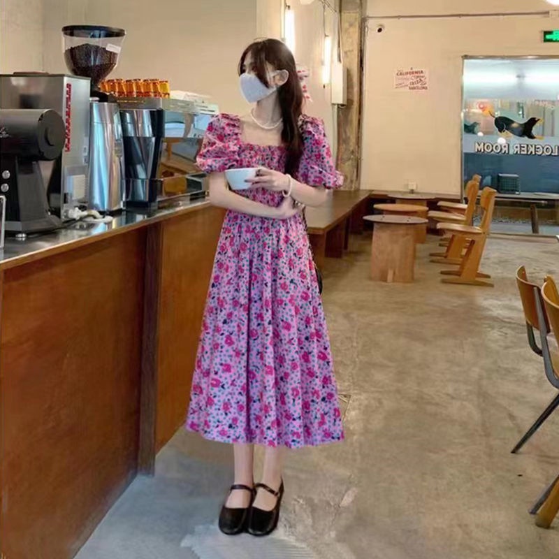 Đầm Voan Hoa Thời Trang Mùa Hè Pháp Hàng Mới Dành Cho Nữ 2022