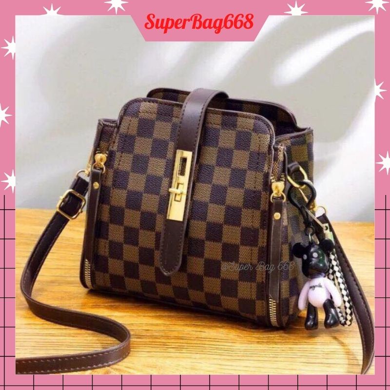 Túi Đeo Chéo Nữ Xách Tay ♥️ FREESHIP♥️ Túi Nữ Sẻ Khoá SPB 05