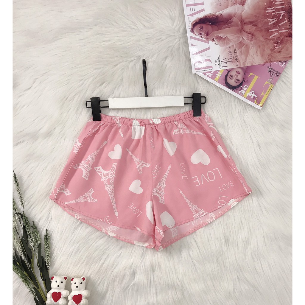 [FREESHIP 50K] QUẦN NGẮN NHISTORE LƯNG THUN LỤA IN NHIỀU HOA VĂN BẮT MẮT FREESIZE 55KG | BigBuy360 - bigbuy360.vn