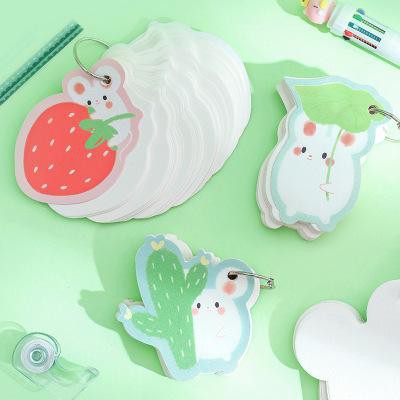 sổ note flashcard quả dâu chuột hamster pheobe FC17