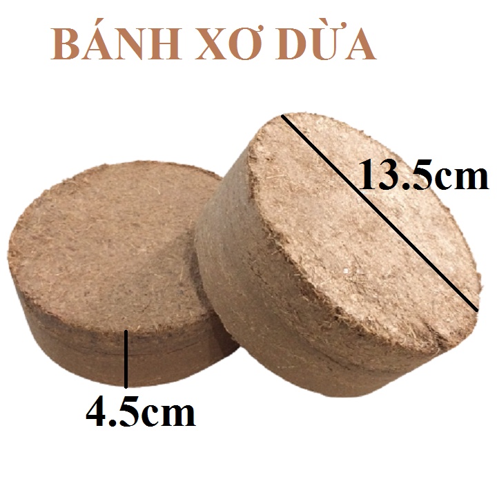BÁNH XƠ DỪA: GIÁ THỂ SẠCH TRỒNG RAU, CÂY ĂN TRÁI, ƯƠM MẦM