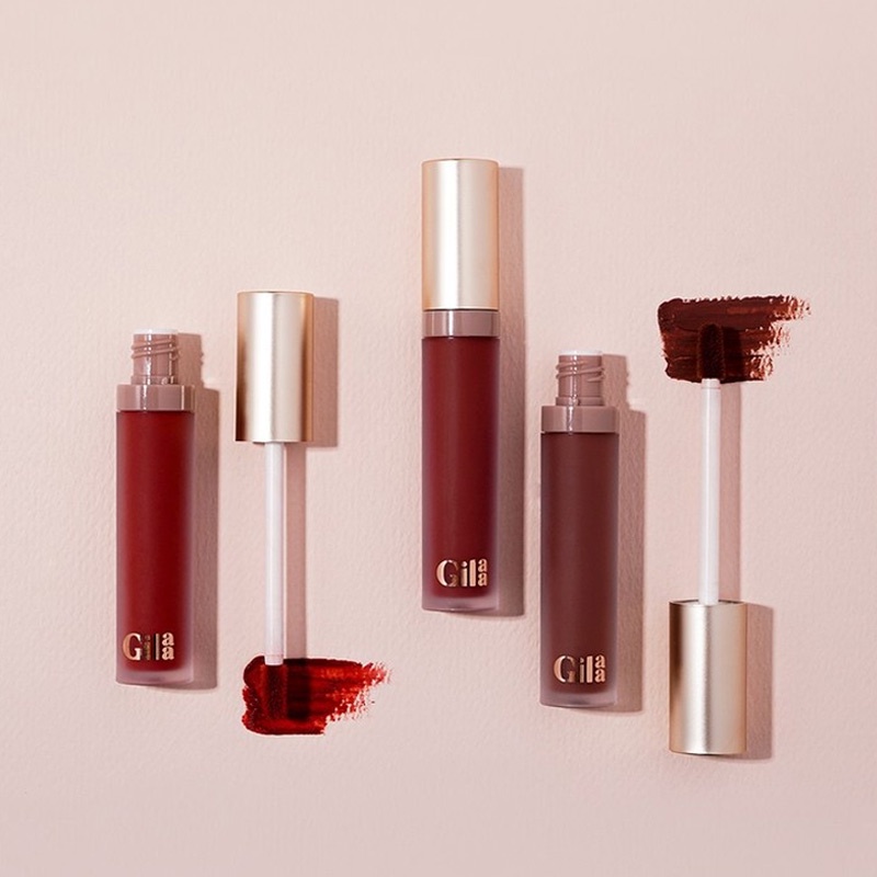 Combo Gilaa Phấn Nước #01 Light Beige Long Wear DD Cushion + Son Kem Lì Long Wear Lip Cream