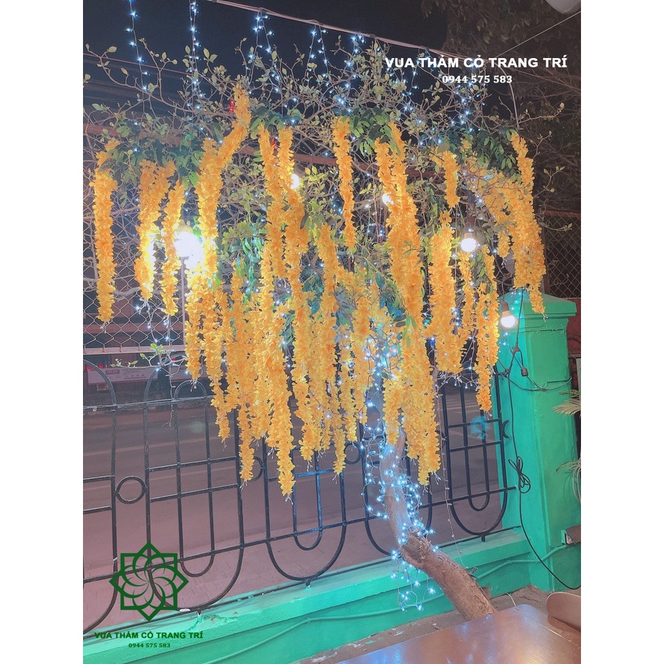 Hoa tử đằng nhựa/giả trang trí nhà cửa, quán cafe, cửa hàng, văn phòng