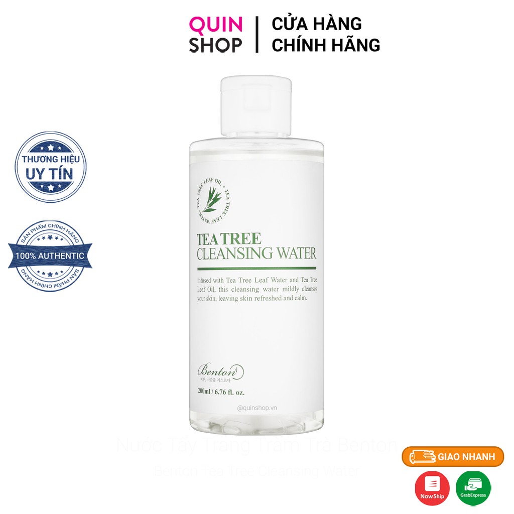 Nước Tẩy Trang Tràm Trà Benton Tea Tree Cleansing Water