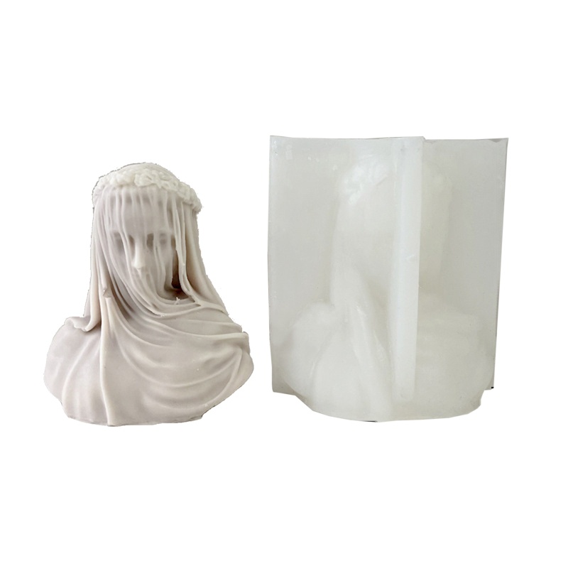 Khuôn Làm Nến Bằng Silicone Hình Người Phụ Nữ