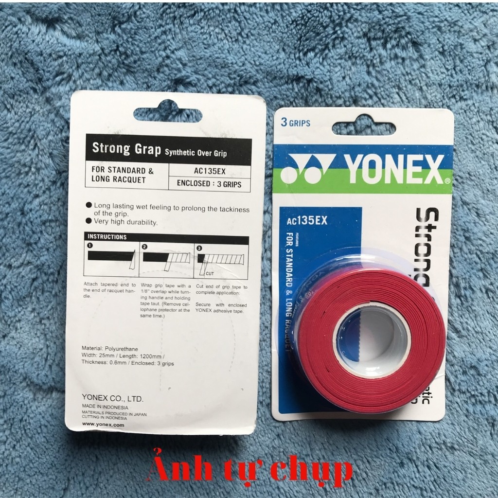 Combo mua 2 vỉ Cuốn cán vợt yonex (1 vỉ 3 cuốn), tặng 2 cuốn cán vợt thường  mã SS0050 SESAN STORE dùng tennis cầu lông