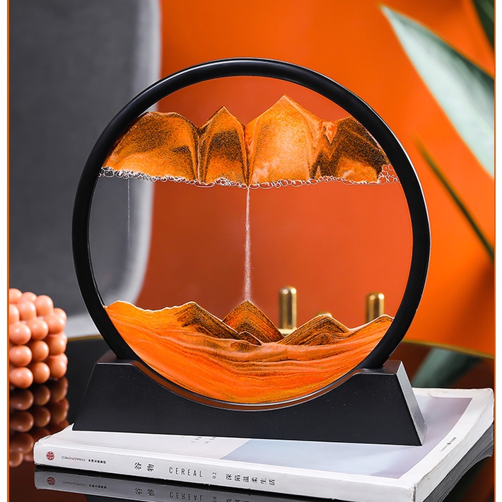 Gói quà Hỏa Tốc - Tranh cát chảy 3D sáng tạo, Tranh cát giải nén để bàn Đếm ngược Trang Trí Nhà cửa, Văn Phòng, Lưu Niệm