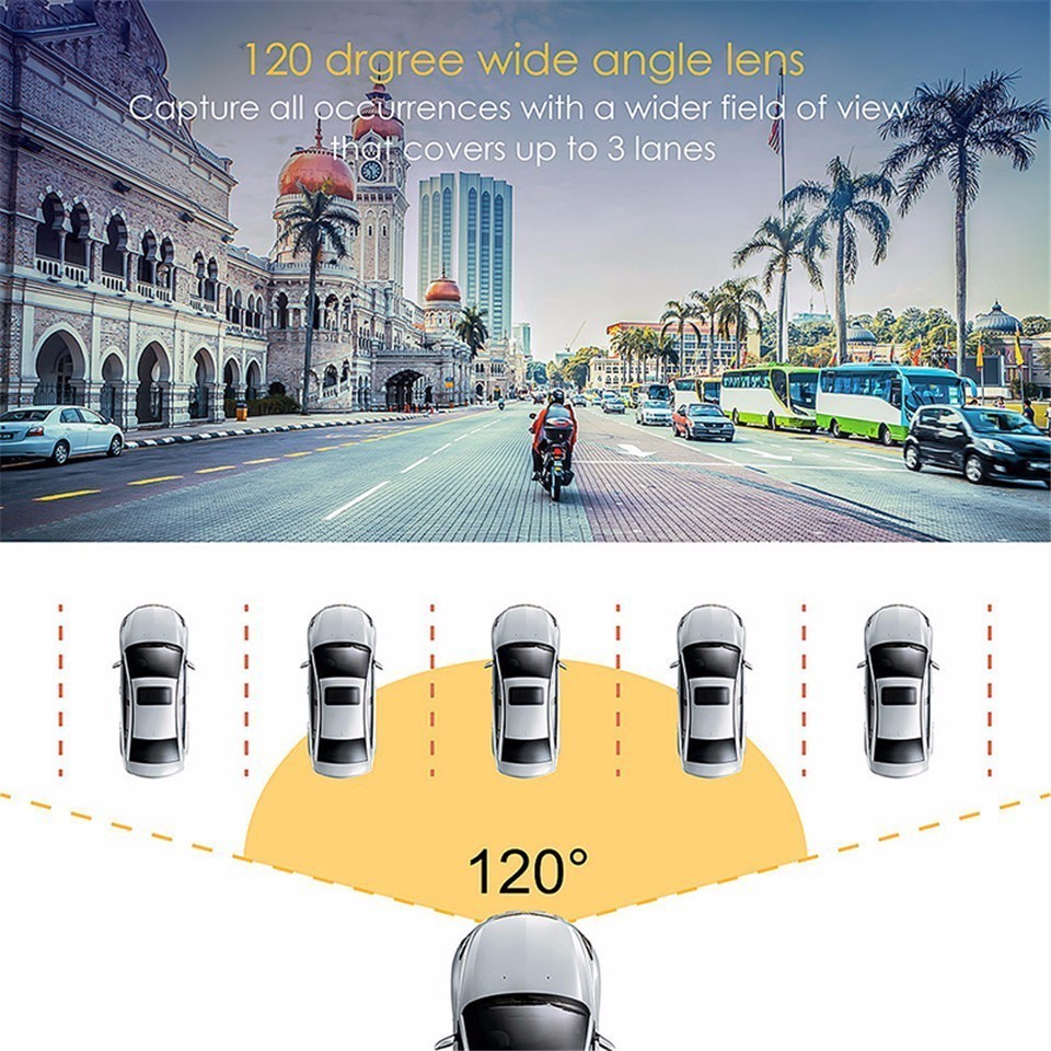 Máy quay hành trình mini cho xe ô tô với độ phân giải Full HD 1080P | BigBuy360 - bigbuy360.vn