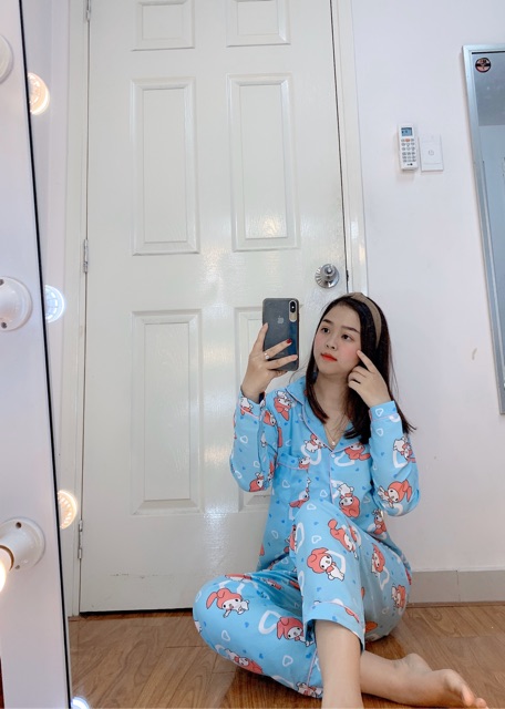 Đồ bộ pijama kate thái loại 1 - Tay Dài Quần Dài