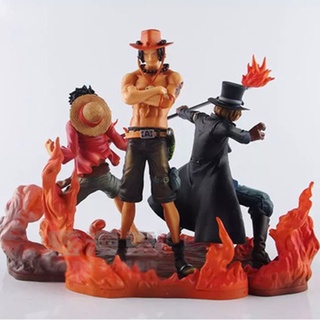Mô hình One Piece Bộ 3 nhân vật Luffy - Ace - Sabo - Mô hình trang trí One Piece