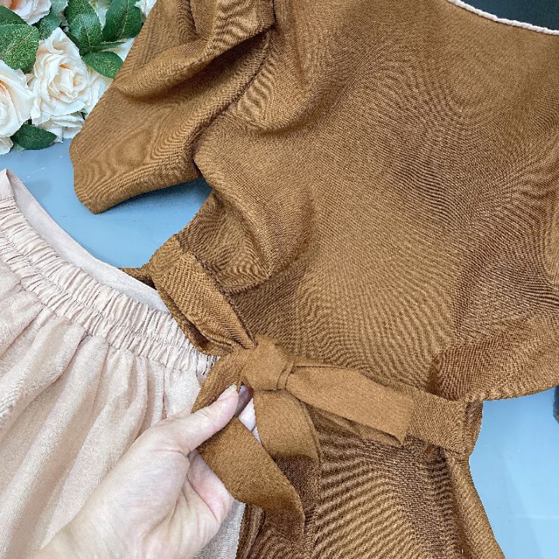 Set bộ: Áo & chân váy xòe siêu xinh cho bạn gái