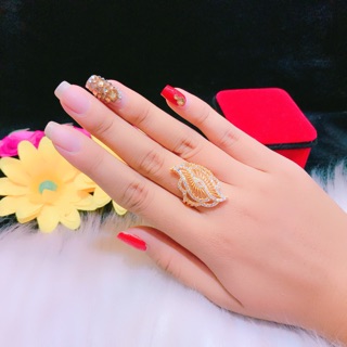 Nhẫn nữ kiểu dát vàng 18k mẫu mới