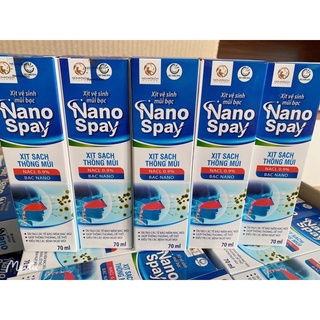 Xịt rửa mũi nano bạc cho người lớn