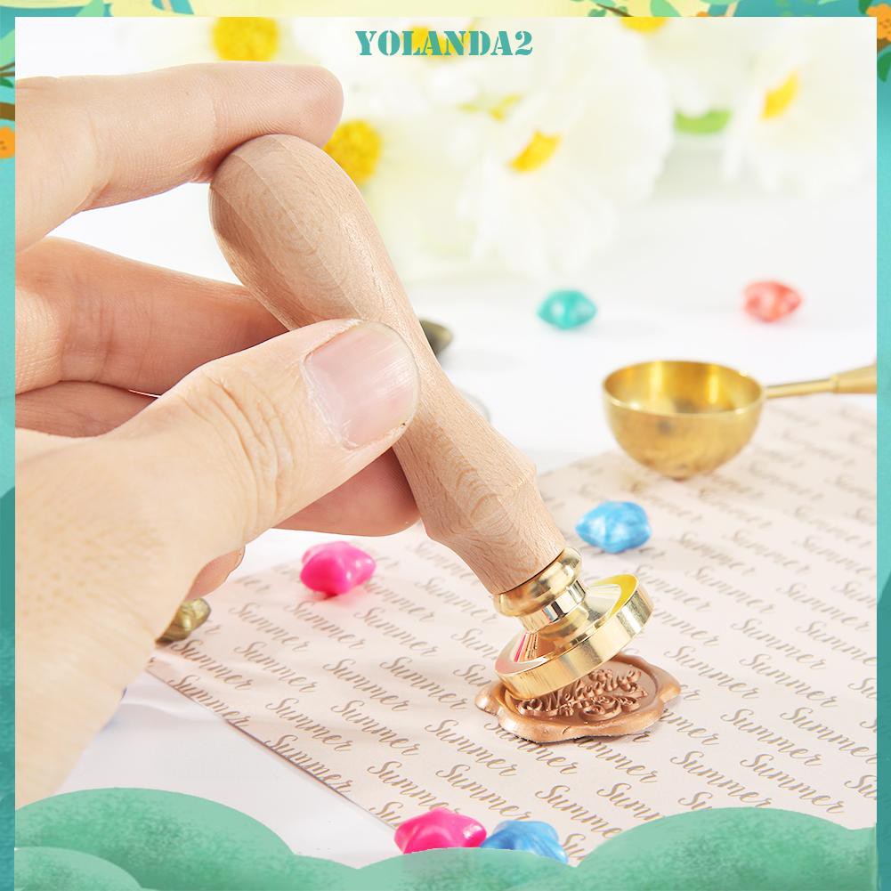 Con Dấu Tay Cầm Bằng Gỗ Phong Cách Retro Độc Đáo