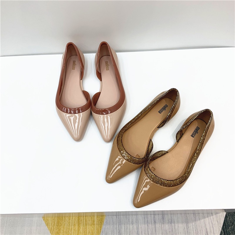Giày Búp Bê Mũi Nhọn Thời Trang Mùa Hè 20212 Phong Cách melissa Cho Nữ
