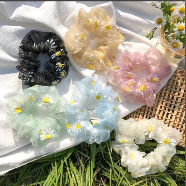 Dây buộc tóc, Cột tóc Scrunchies Hoa Quả Nhiều Màu