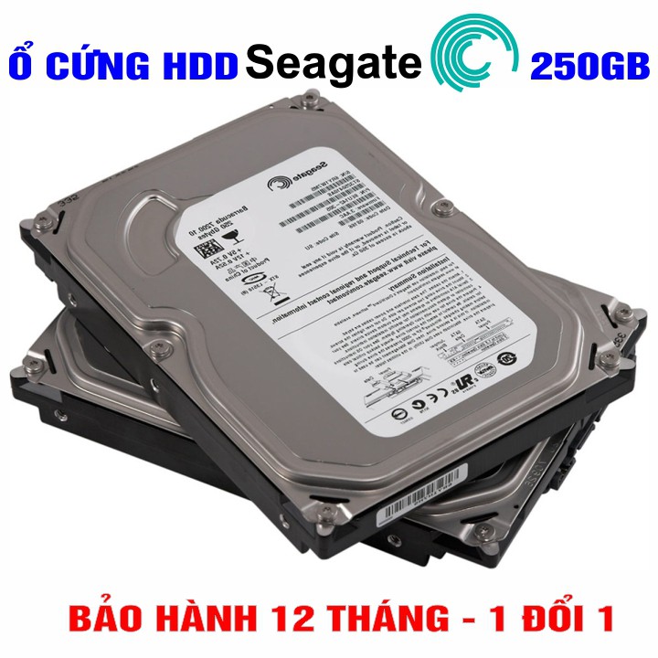 Ổ cứng PC Seagate 250GB size 3,5” – Chính Hãng – Mới 99% tháo từ máy đồng bộ nhập khẩu – Bảo hành 12 tháng