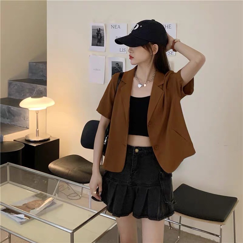 BLAZER NGẮN TAY MẶC MÙA HÈ CHẤT SIÊU ĐẸP