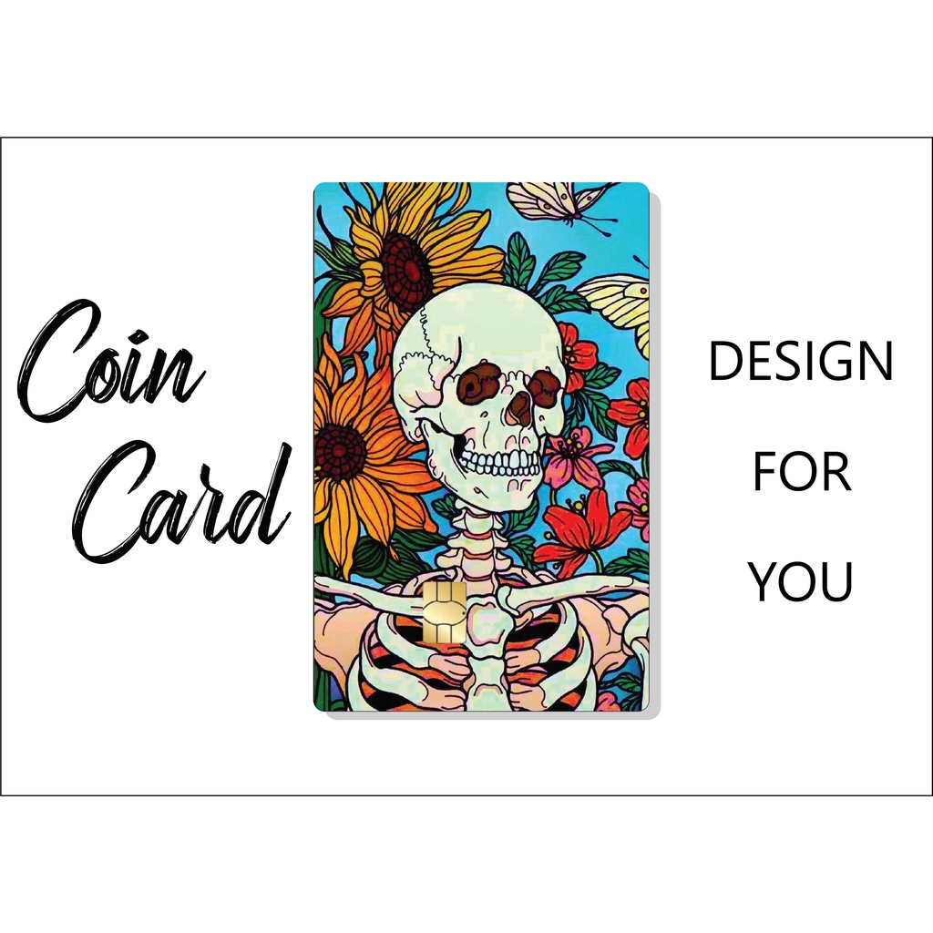 HALLOWEEN (️Miếng dán trang trí thẻ Ngân Hàng - ATM - Thẻ chung cư - Decal) Tự thiết kế COINCARD