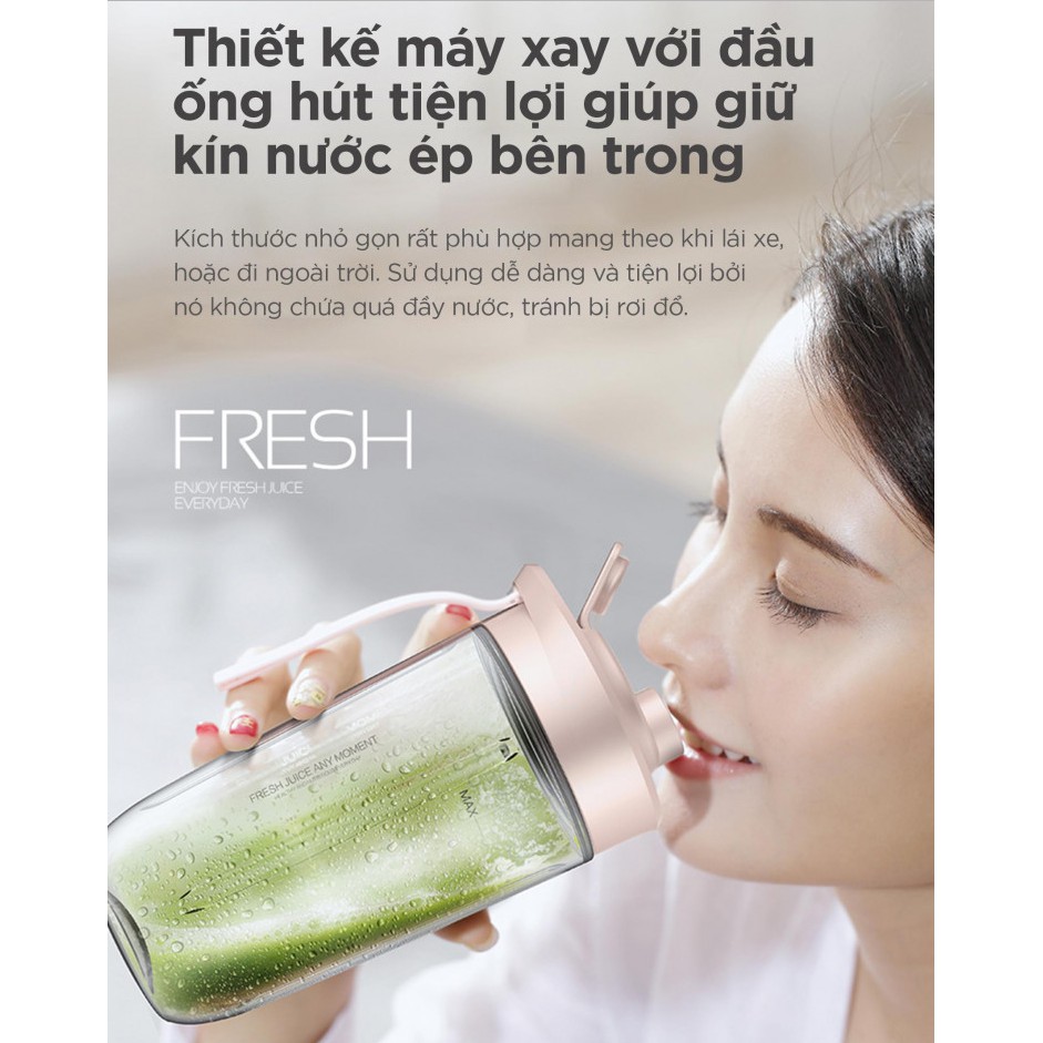 [Hỏa Tốc - HCM] Máy Xay Sinh Tố Thông Minh Deerma Mini Juicer Blender | Bảo Hành 6TH | Mimax Store