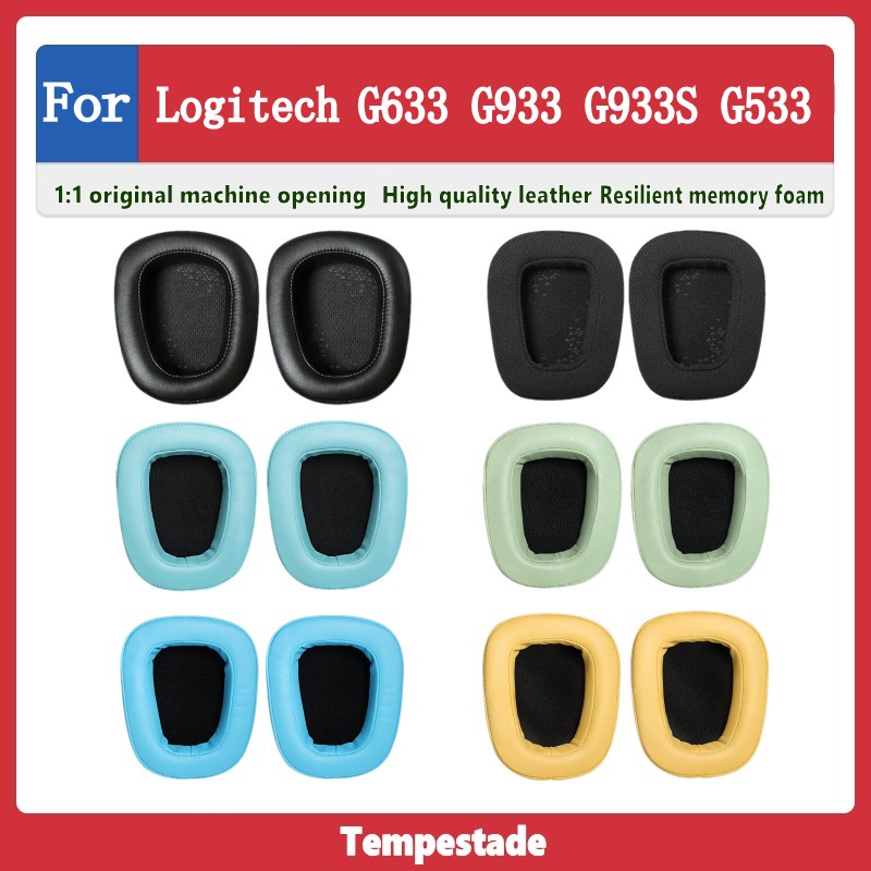 Đệm Bọc Đầu Tai Nghe Bằng Da Thay Thế Cho Logitech G633 G933 G933S G533