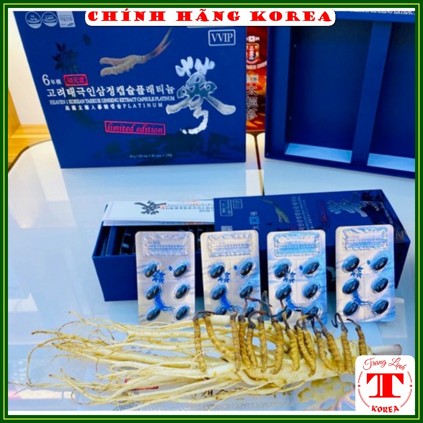 Thiên sâm đông trùng hạ thảo hàn quốc, hộp 180 viên - Hoàng thiên sâm thượng hạng tăng đề kháng, sức khỏe, phòng ung thư