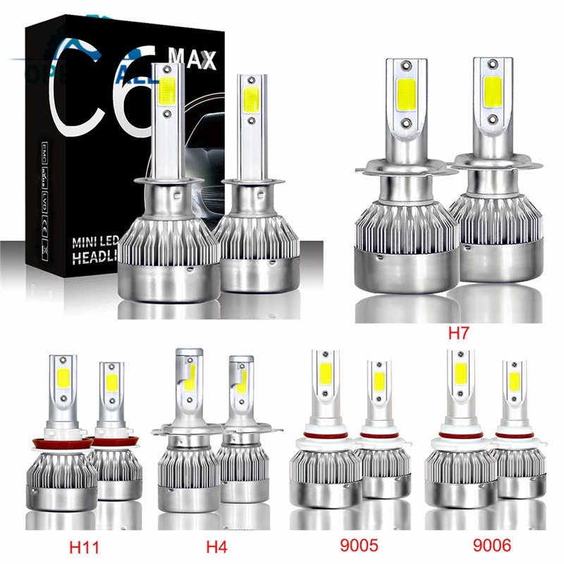 Set 2 đèn LED sương mù 9005 / 9006 / H7 / H11 / H4 72W chuyên dụng cho xe hơi
