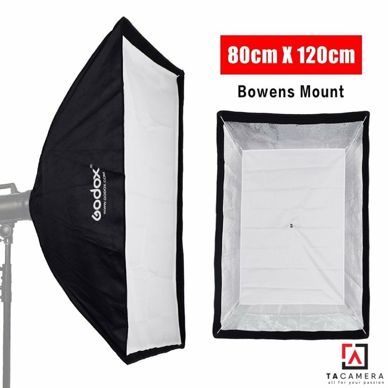 Softbox Godox 80x120cm ngàm Bowen (Không tổ ong)