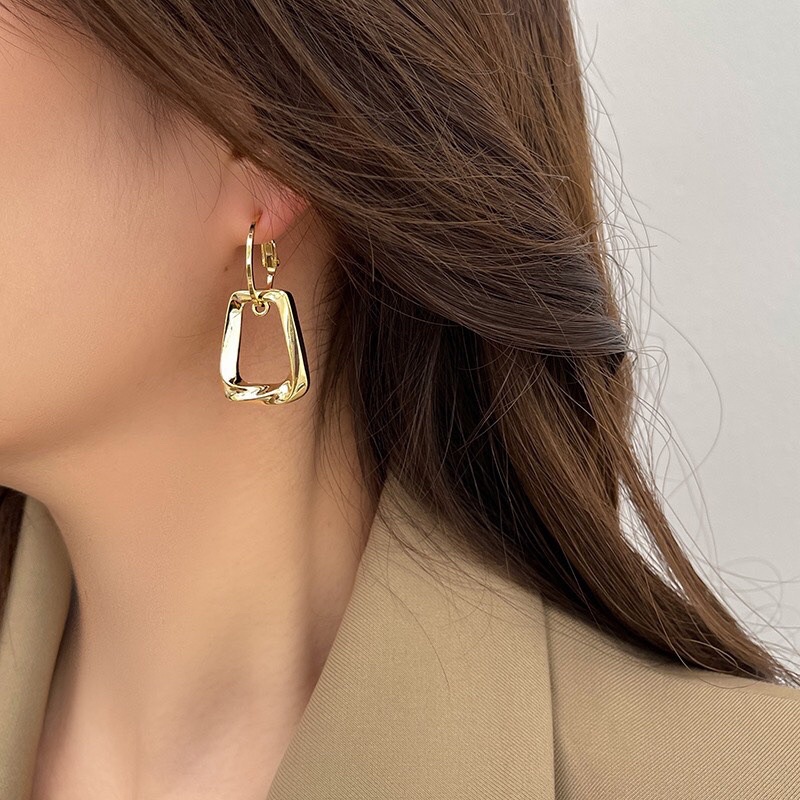 Khuyên tai nữ mạ vàng phong cách thanh lịch Hàn Quốc H6