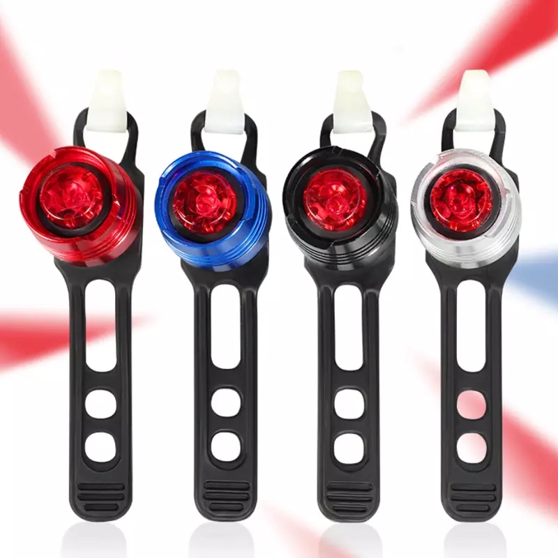 Đèn LED Cảnh Báo An Toàn Gắn Đuôi Xe Đạp / Mũ Bảo Hiểm Chống Thấm Nước