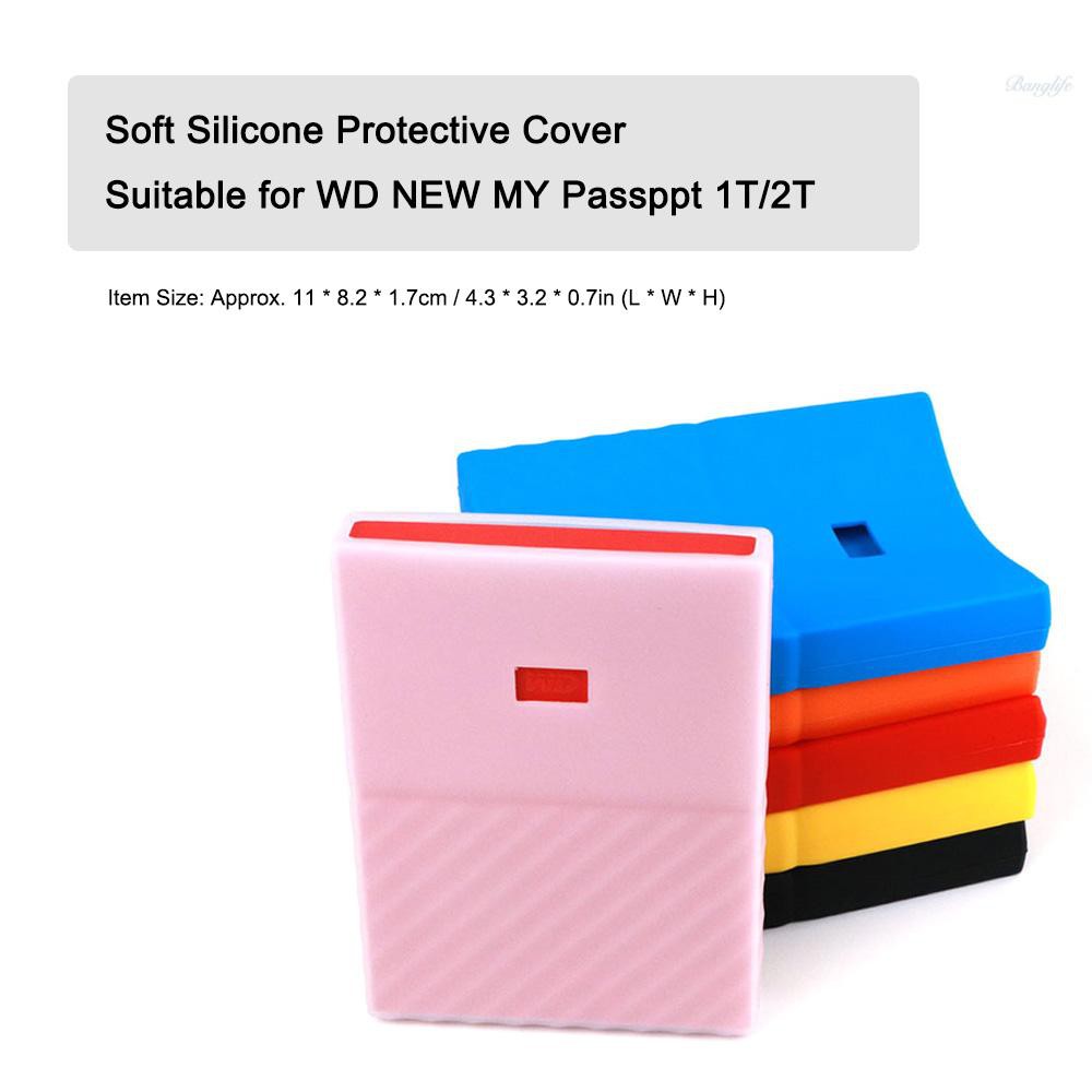 Vỏ Bọc Ổ Cứng Chống Trượt Bằng Silicone Cho Wd My Passport 1t 2t