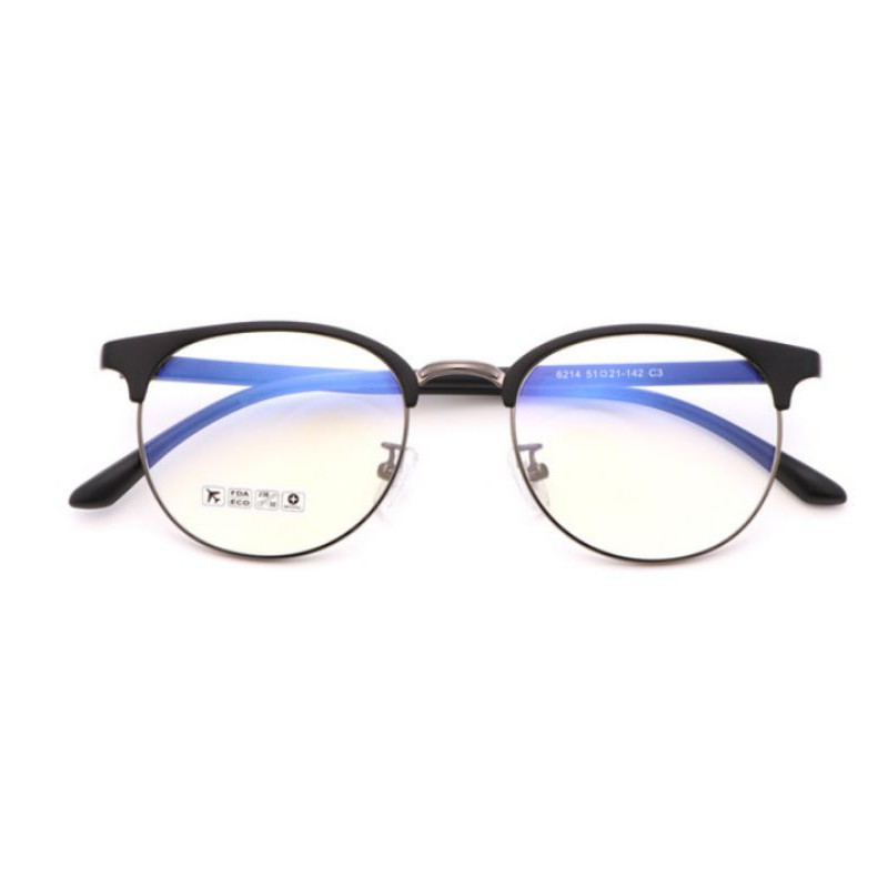 GỌNG KÍNH CẬN TRÒN KIM LOẠI NỮA GỌNG | BigBuy360 - bigbuy360.vn