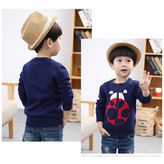 Áo khoác len 2 lớp bé trai