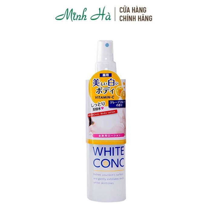 Xịt dưỡng White Conc Body Lotion 245ml giúp cấp ẩm và làm sáng da toàn thân