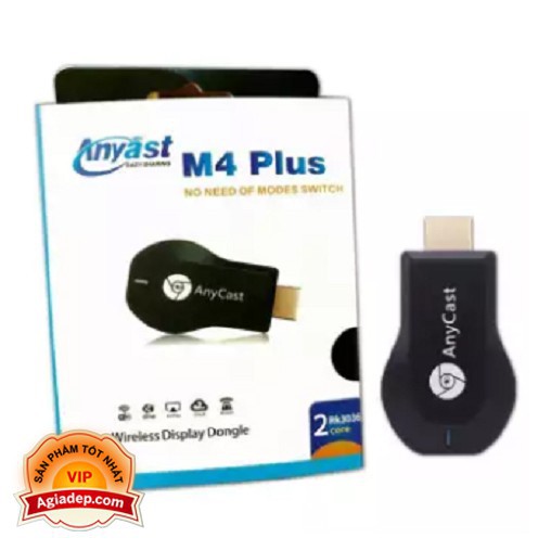 BẮT SÓNG CỰC MẠNH Thiết Bị Anycast M4 Plus Kết Nối Điện Thoại Với Màn Hình Tv Tivi (Hdmi Không Dây Wireless)