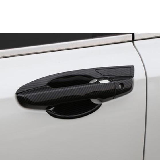 COMBO Ốp bậc cửa, chống trầy cốp, tay nắm, hõm cửa, nắp xăng, gương, nội thất xe CRV 2018-2022 Vân Cacbon cao cấp